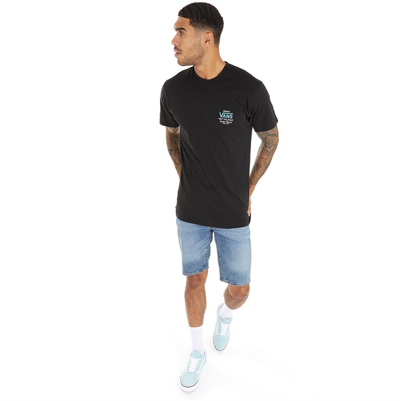 Vans Mens Holder Classic T-Shirt Black/White/Waterfall