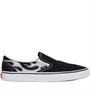 Vans Classic Slip-On Reflective Flame Trainers Black