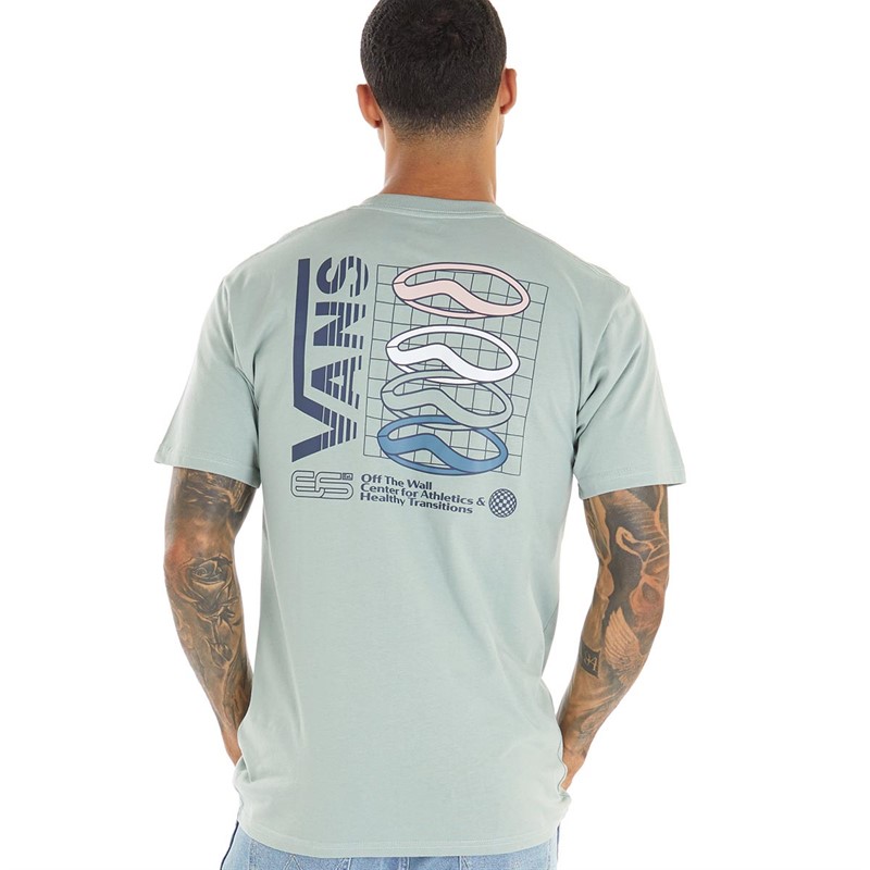 Vans Mens Micro Trails T-Shirt Chinois Green