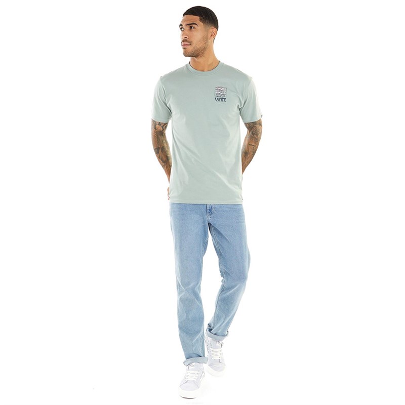 Vans Mens Micro Trails T-Shirt Chinois Green