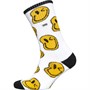 Vans Kids Smiley Drip Crew Socks Black/White