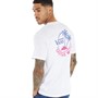 Vans Mens Classic Mini Dual Palm T-Shirt White/Pink Glo