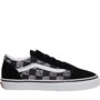 Vans Kids Old Skool Checkerboard Zebra Trainers Black