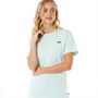 Vans Womens Left Chest Logo T-Shirt Blue Glow