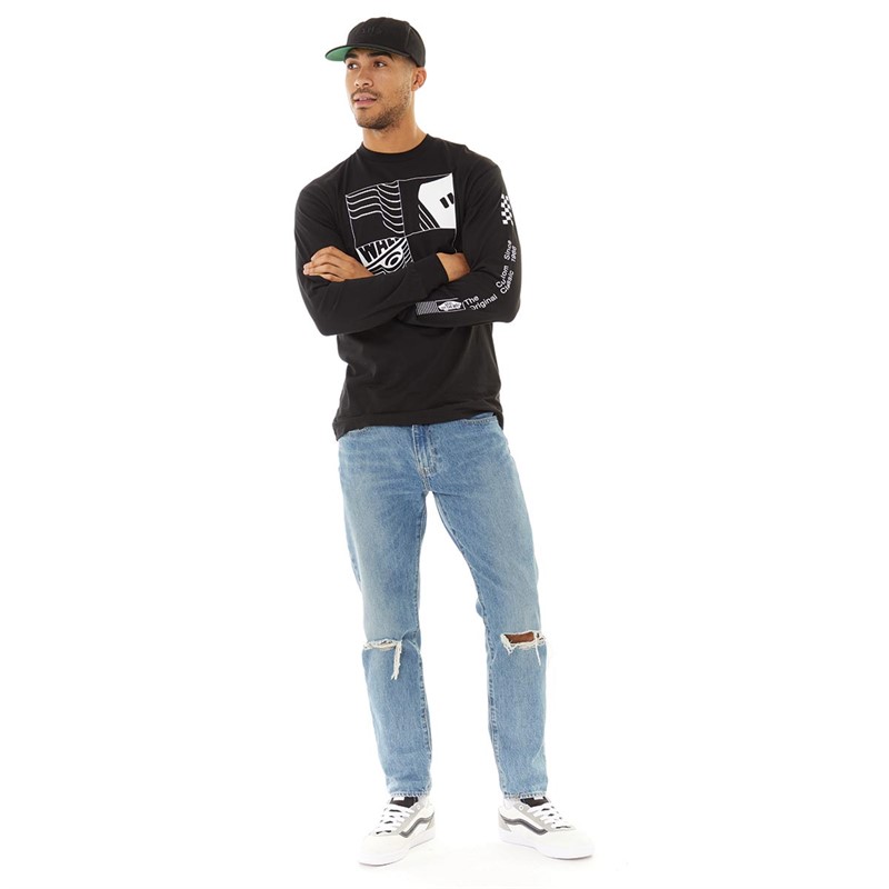 Vans Mens Transfixed Long Sleeve T-Shirt Black
