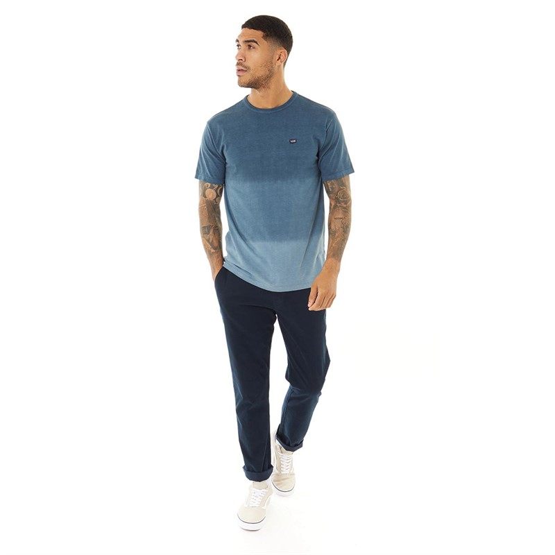 Vans Mens Off The Wall Dip Dye T-Shirt Vans Teal