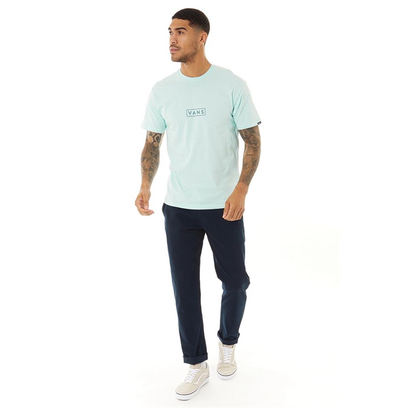 Vans Mens Classic Easy Box T-Shirt Blue Glow/Vans Teal