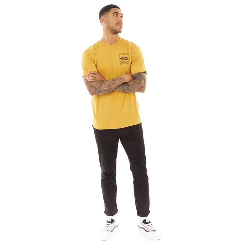 Yellow and sale black vans shirt