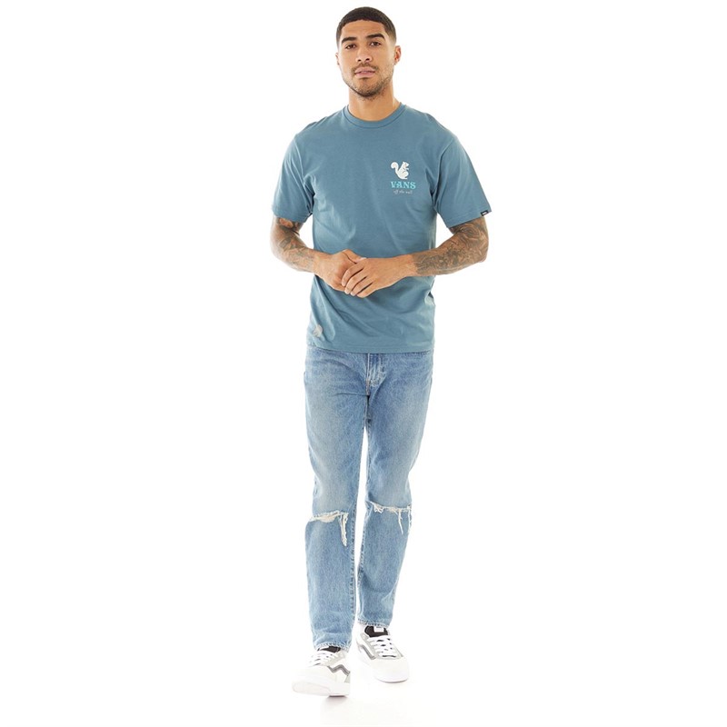 Vans Mens Gifts Of Nature T-Shirt Vans Teal