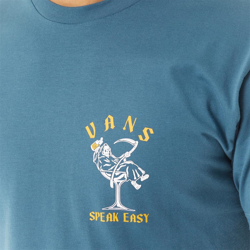 Vans Mens Speak Easy T-Shirt Vans Teal