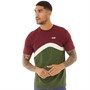 Vans Mens Sidestripe Block T-Shirt Grape Leaf/Syrah