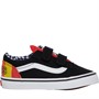 Vans Infant Boys Old Skool Velcro Trainers Black/Multi