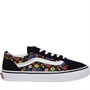 Vans Girls Old Skool Floral Trainers Black/White