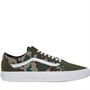 Vans Old Skool Trainers Camo Olive/White