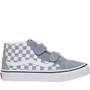 Vans Boys Sk8-Mid Reissue Checkerboard Velcro Trainers Tradewinds