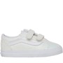 Vans Infant Old Skool Glitter Velcro Trainers White
