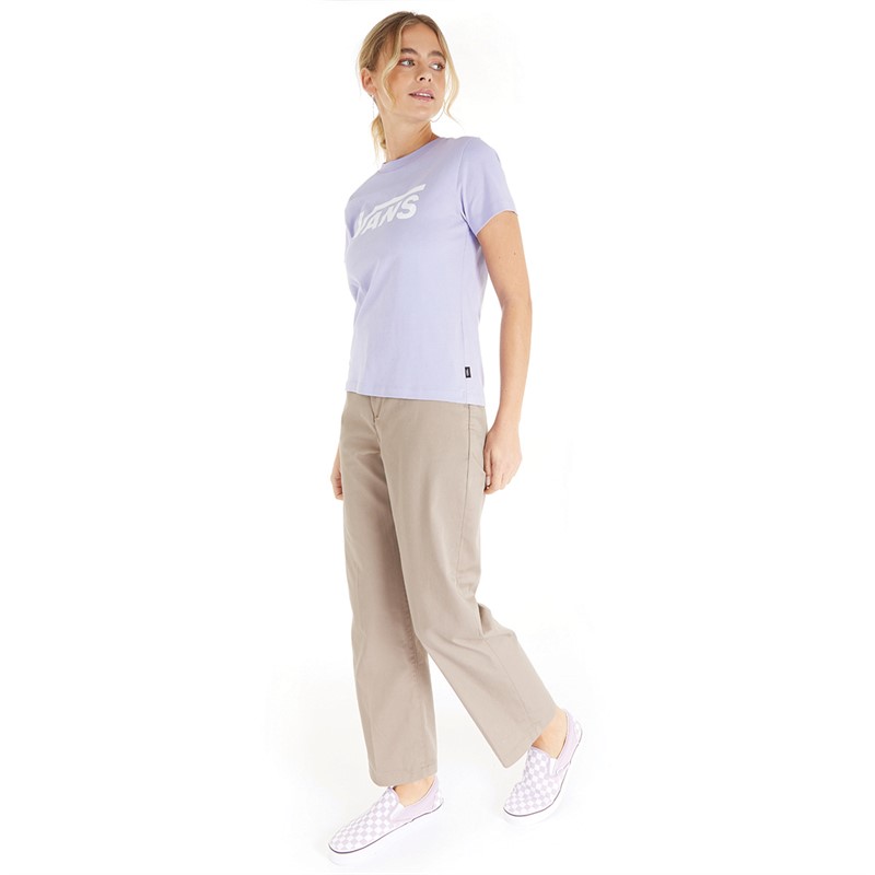 Vans Womens Flying V Crew T-Shirt Sweet Lavender