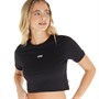 Vans Womens Flying V Cropped T-Shirt Black