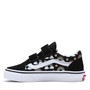 Vans Girls Old Skool Velcro Trainers Black/Multi