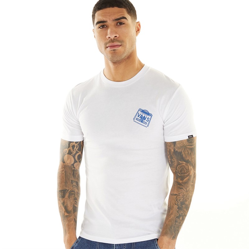 Vans Mens Record Label T-Shirt White