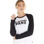Vans Womens Flying V Everyday Raglan T-Shirt White/Black