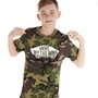 Vans Boys Style 76 T-Shirt Camo/White