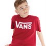 Vans Boys By Vans Classic T-Shirt Chili Pepper/White