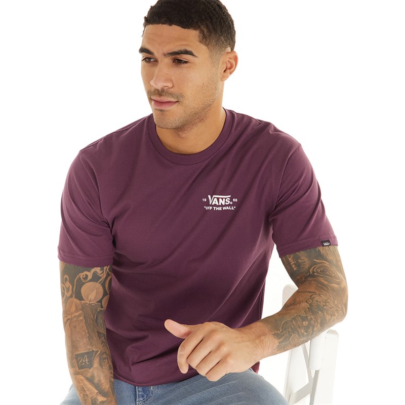 Vans Mens Essential T-Shirt Burgundy