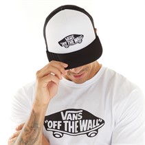 Vans Mens Off The Wall Board Trucker Cap White