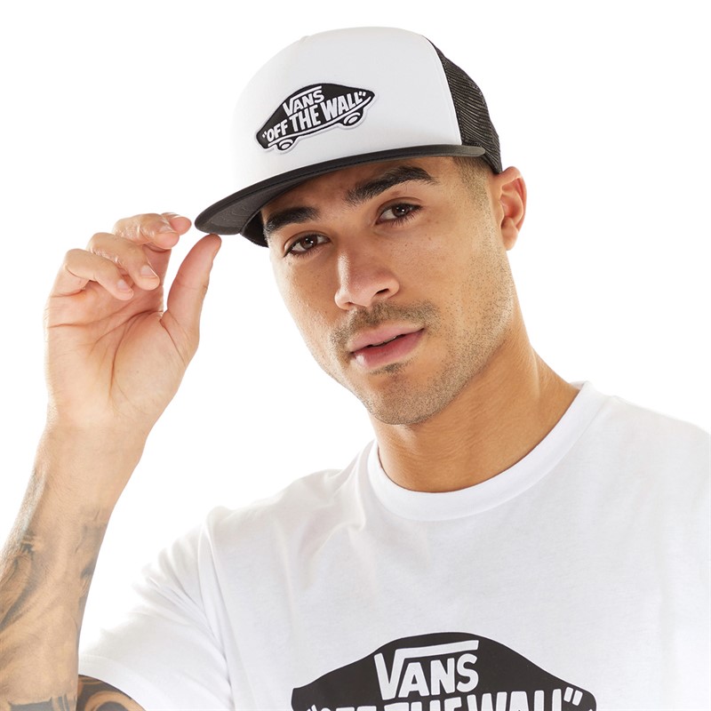 Vans Mens Off The Wall Board Trucker Cap White