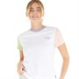 Vans Womens Colorblock Crew T-Shirt White/Winter Pear