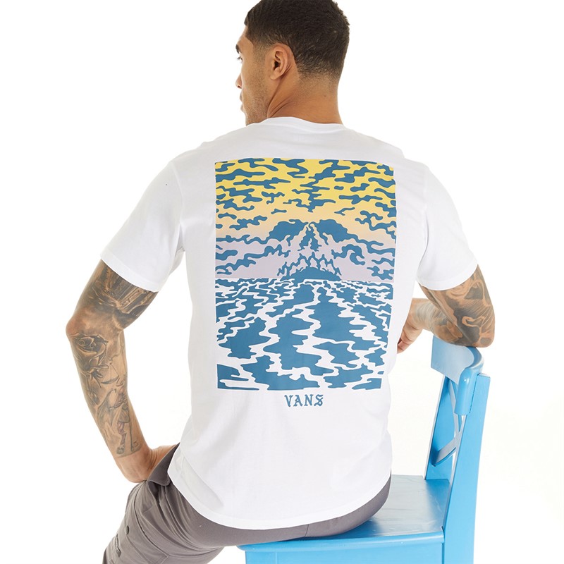 Vans Mens Doom Volcano T-Shirt White