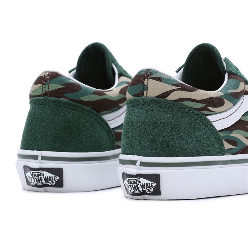 Vans Kids Old Skool Trainers Green/Multi