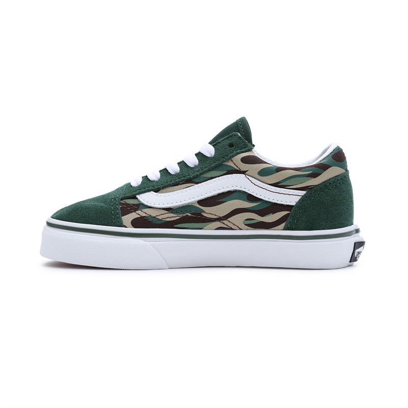 Vans Kids Old Skool Trainers Green/Multi