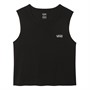 Vans Womens Muscle Cropped Tank Top Black