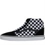 Vans Mens Ward Hi Checkerboard Trainers Black/White