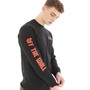 Vans Męskie Flaming Flowers Graphic T-shirty Czarny