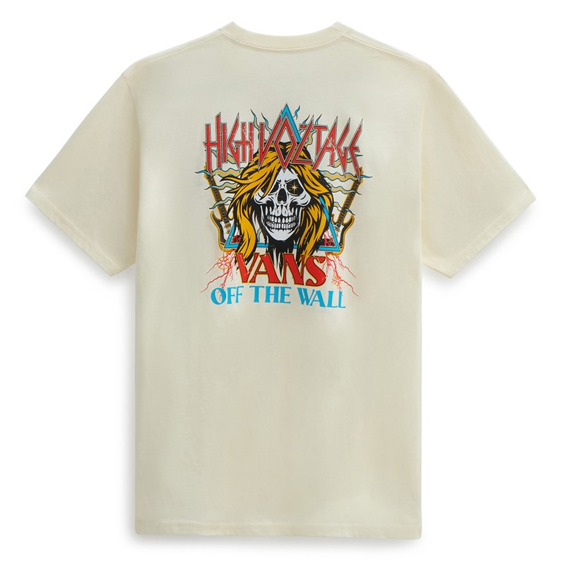 Vans Mens High Voltage Graphic T-Shirt Antique White
