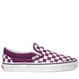 Vans Womens Classic Slip-On Checkerboard Trainers Dark Purple