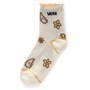 Vans Womens Ruffle Crew Socks Marshmallow/Ochre