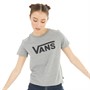 Vans Womens Flying V Logo T-Shirt Grey Heather
