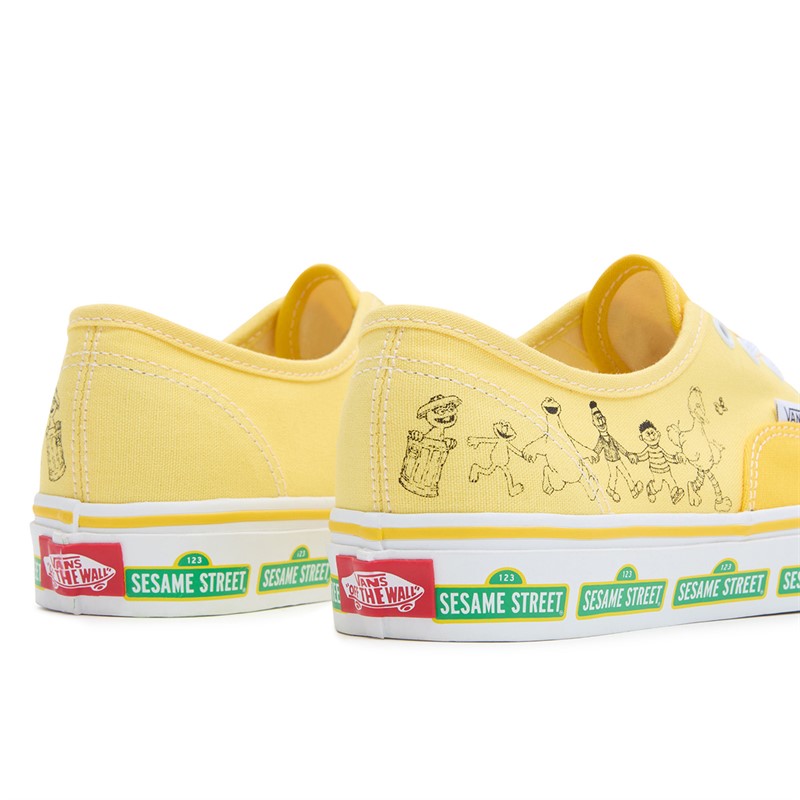 Vans Womens Sesame Street X Vans Authentic Trainers Yellow