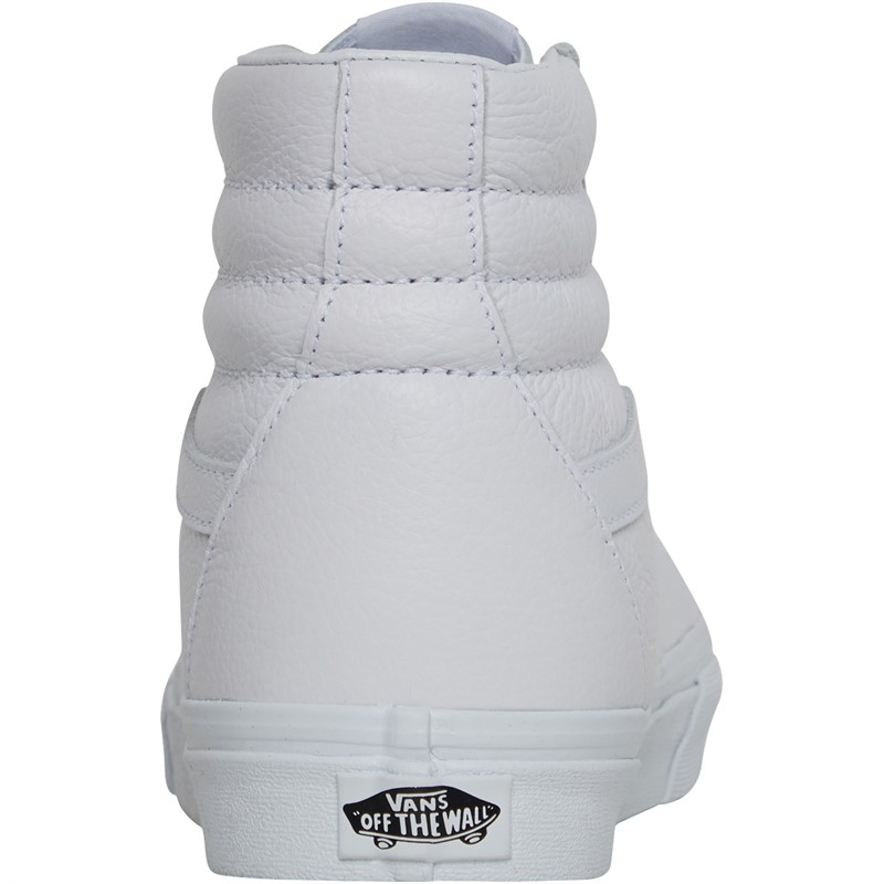 Vans SK8-Hi Leather Trainers True White/True White