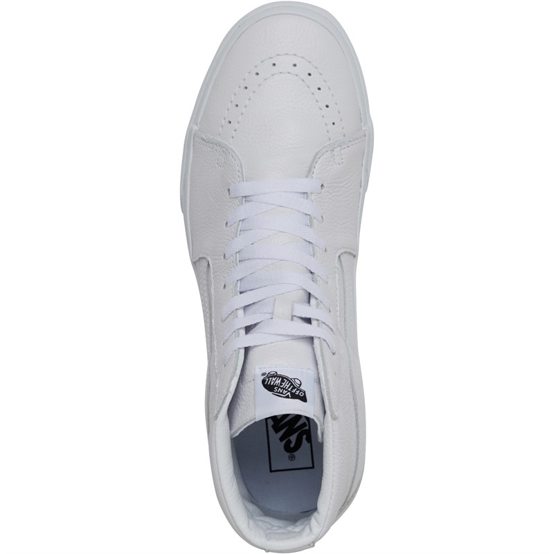 Vans SK8-Hi Leather Trainers True White/True White