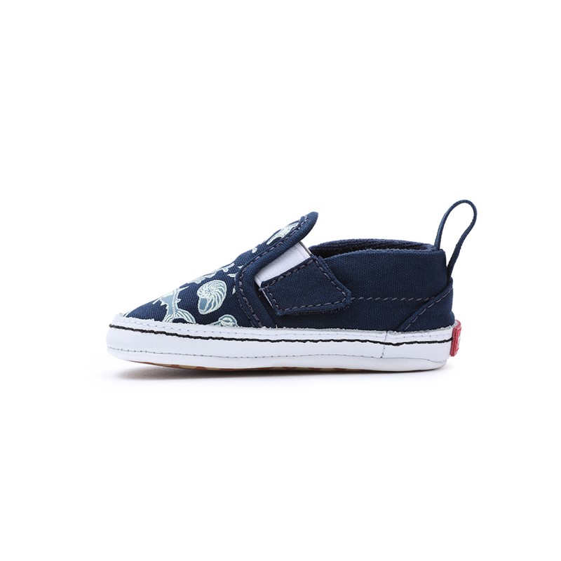 Vans Infant Slip-On Crib Trainers Blue/Multi