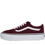 Vans Womens Old Skool Platform Trainers Port Royale/True White