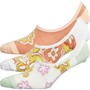 Vans Womens Three Pack Psychedelic Floral Canoodle No Show Socks Sun Baked