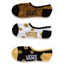 Vans Womens Three Pack Sunflower Animash Canoodle No Show Socks White/Black