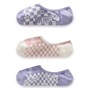 Vans Womens Three Pack Fairlands Canoodle No Show Socks Sweet Lavender