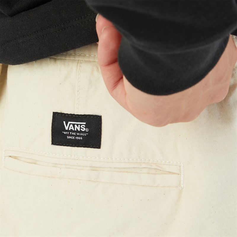 Vans Mens Range Loose Cropped Trousers Natural Cotton